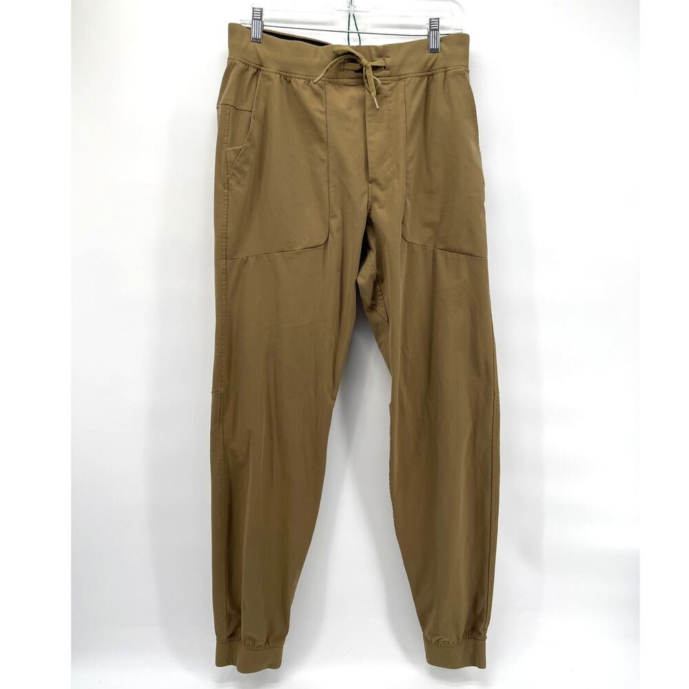 Lululemon ABC Jogger Artifact Tan Khaki Mens Large Athleisure Slim Hiking Pants